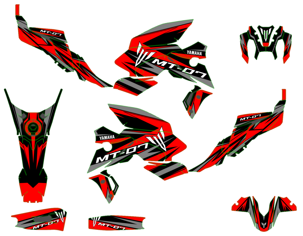 Yamaha custom motocross graphics design YAMAHA25-48