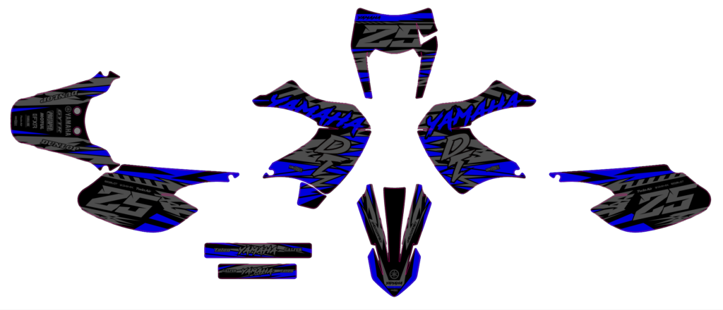 Yamaha custom motocross graphics design YAMAHA25-50