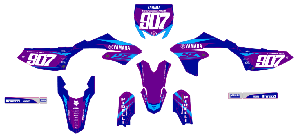 Yamaha custom motocross graphics design YAMAHA25-51