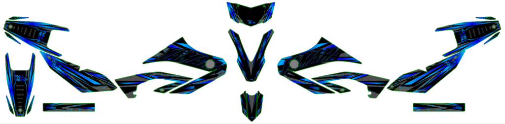 Yamaha custom motocross graphics design YAMAHA25-58