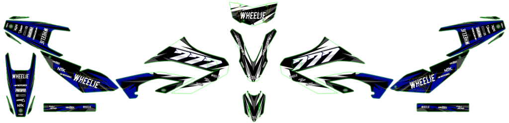 Yamaha custom motocross graphics design YAMAHA25-59
