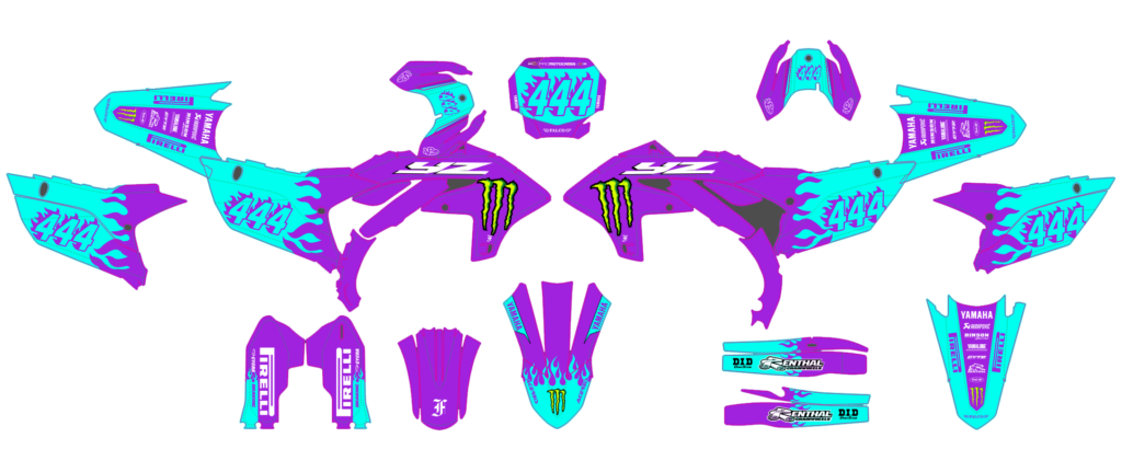 Yamaha custom motocross graphics design YAMAHA25-62