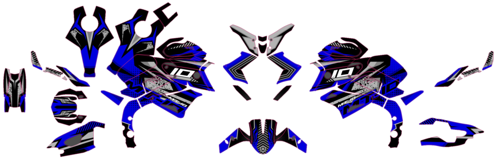 Yamaha custom motocross graphics design YAMAHA25-66