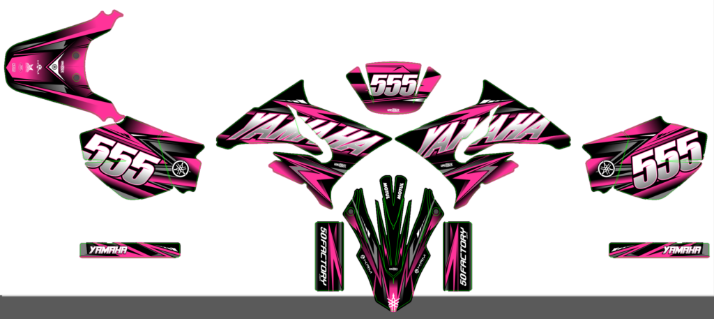 Yamaha custom motocross graphics design YAMAHA25-68