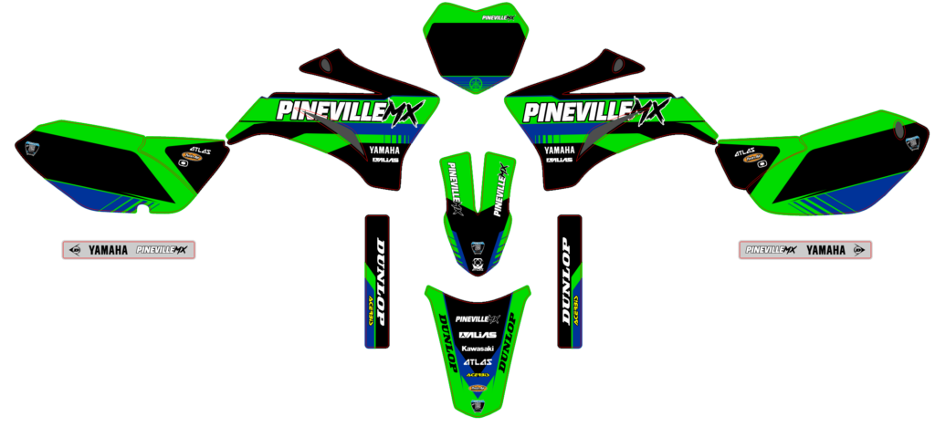 Yamaha custom motocross graphics design YAMAHA25-73