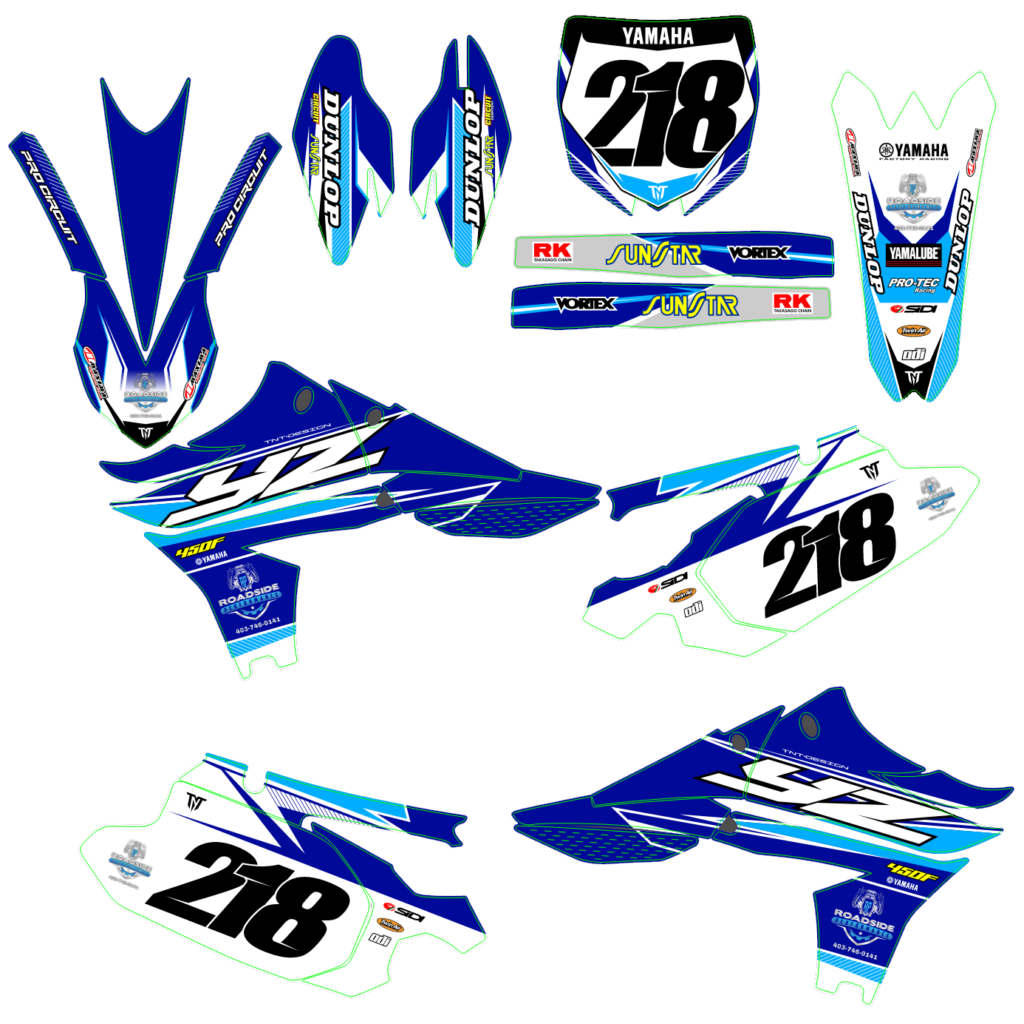 Yamaha custom motocross graphics design YAMAHA25-74