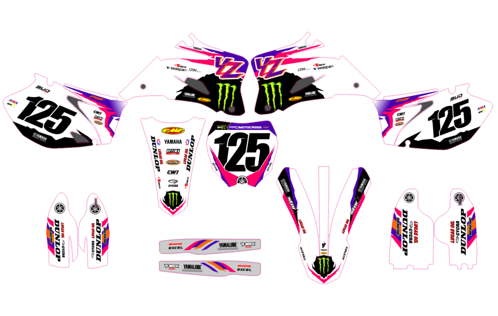 Yamaha custom motocross graphics design YAMAHA25-76