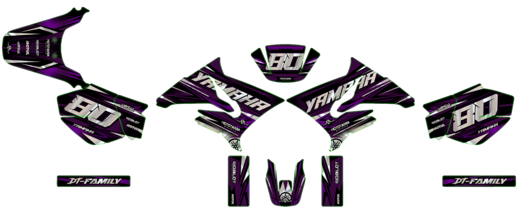 Yamaha custom motocross graphics design YAMAHA25-80