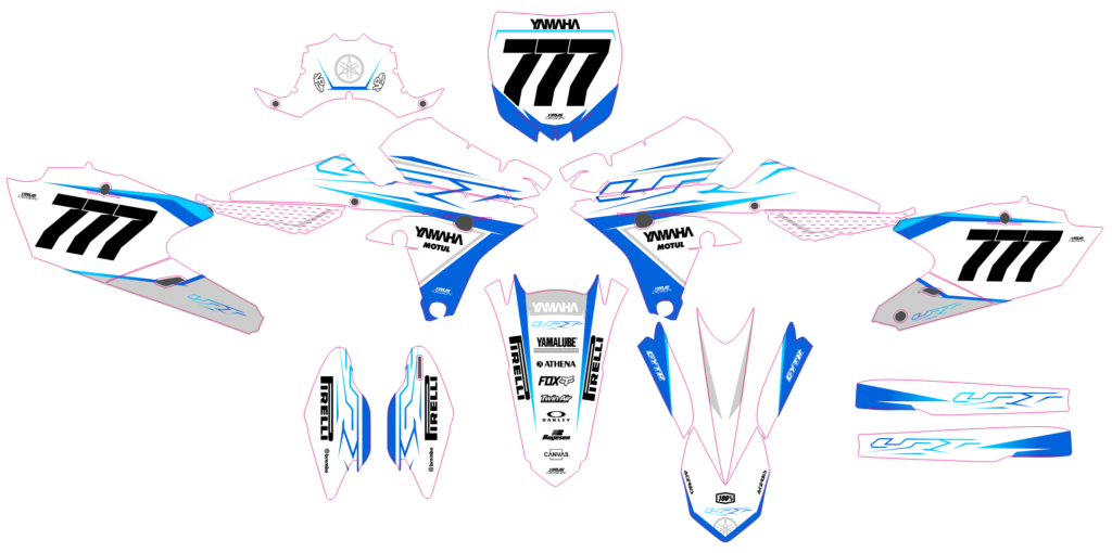 Yamaha custom motocross graphics design YAMAHA25-81