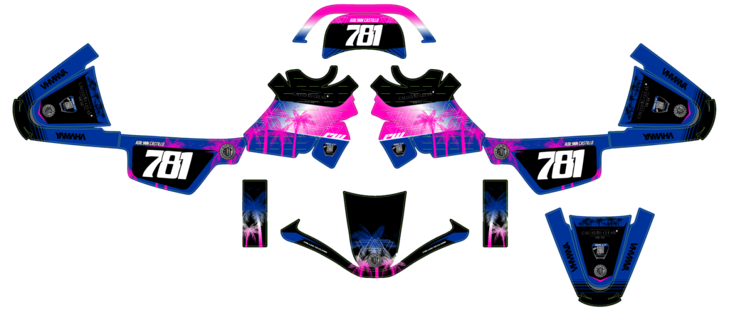 Yamaha custom motocross graphics design YAMAHA25-83