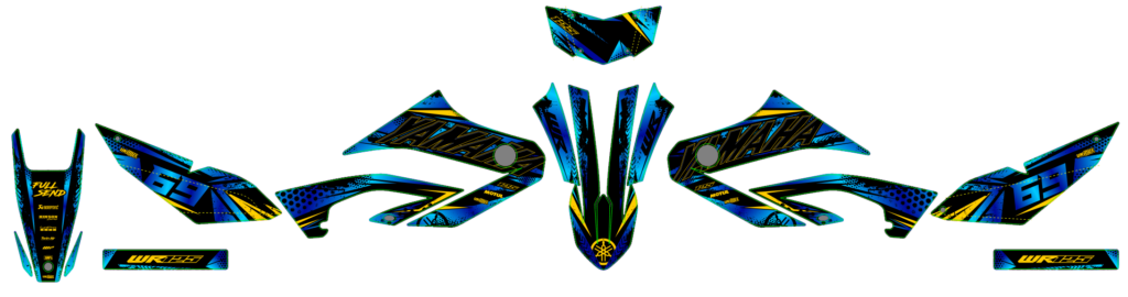 Yamaha custom motocross graphics design YAMAHA25-86