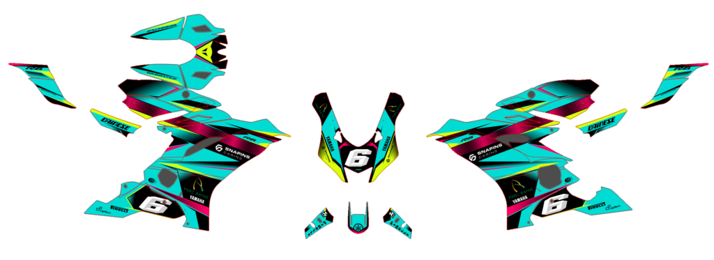 Yamaha custom motocross graphics design YAMAHA25-9
