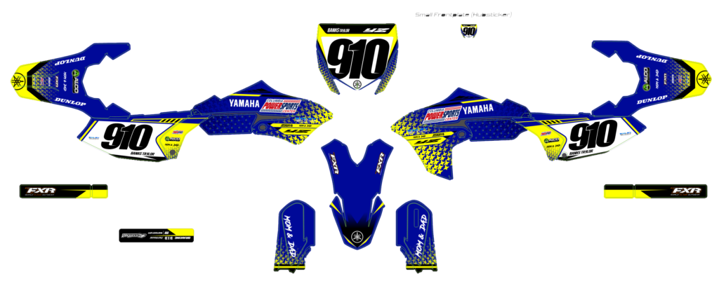 Yamaha custom motocross graphics design YAMAHA25-93