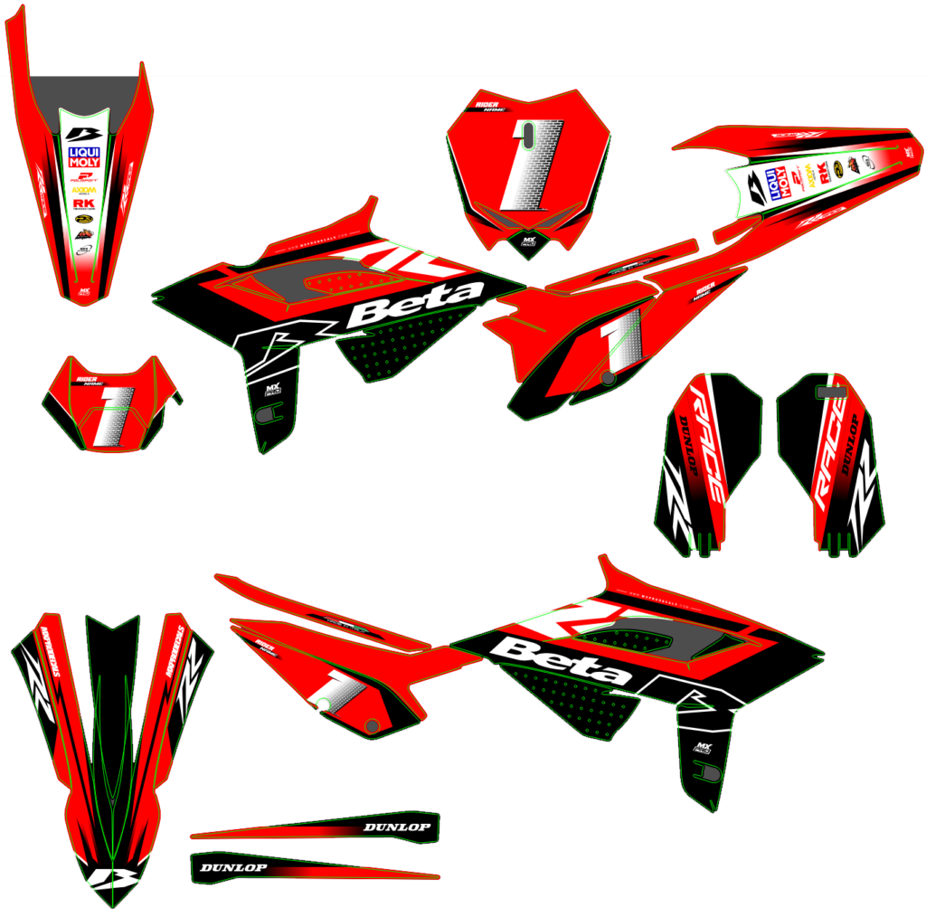Beta custom motocross graphics design beta25-7