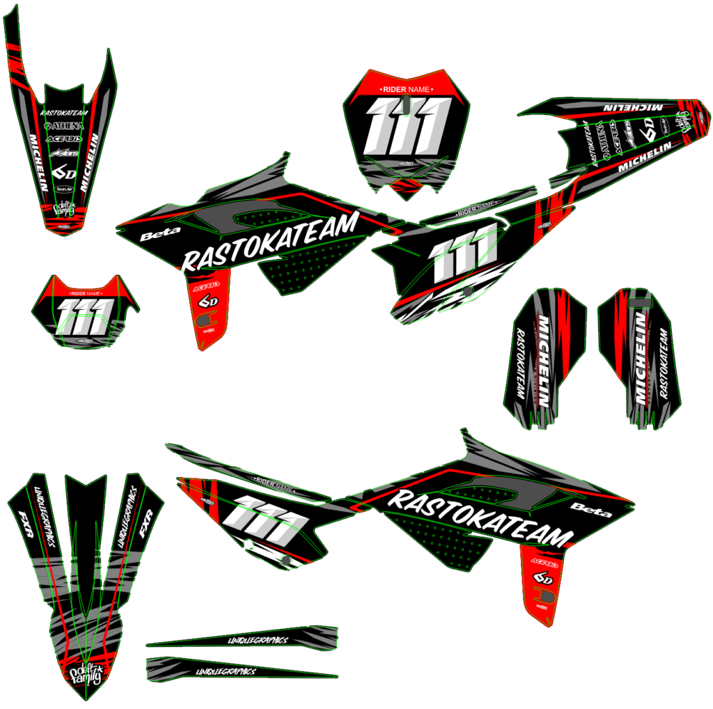 Beta custom motocross graphics design beta25-8