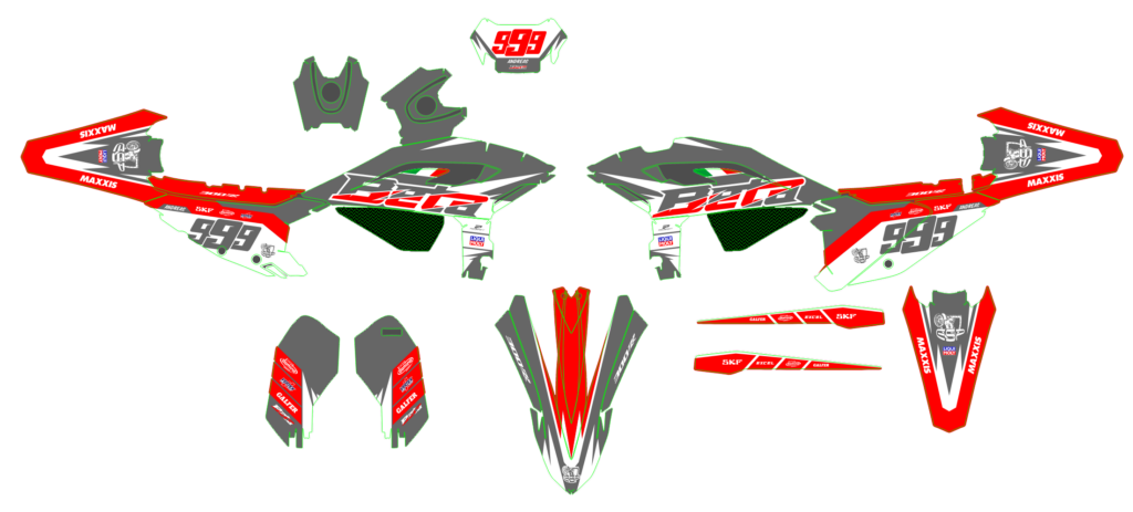 Beta custom motocross graphics design beta25-9