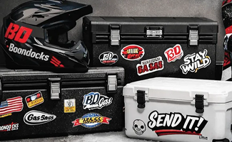 Custom decals and stickers for multiple surfaces