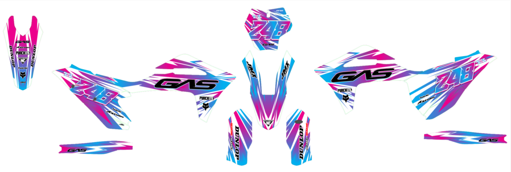 GasGas custom motocross graphics design gasgas25-1
