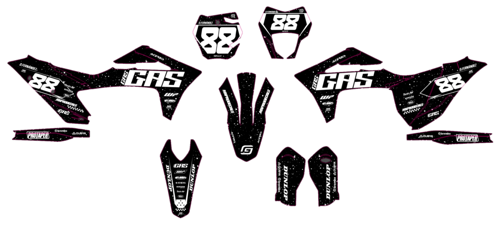 GasGas custom motocross graphics design gasgas25-10