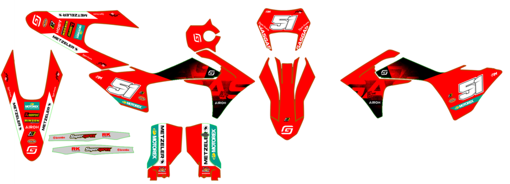 GasGas custom motocross graphics design gasgas25-11