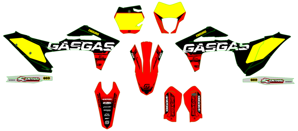 GasGas custom motocross graphics design gasgas25-12