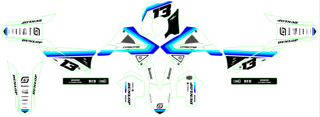 GasGas custom motocross graphics design gasgas25-15