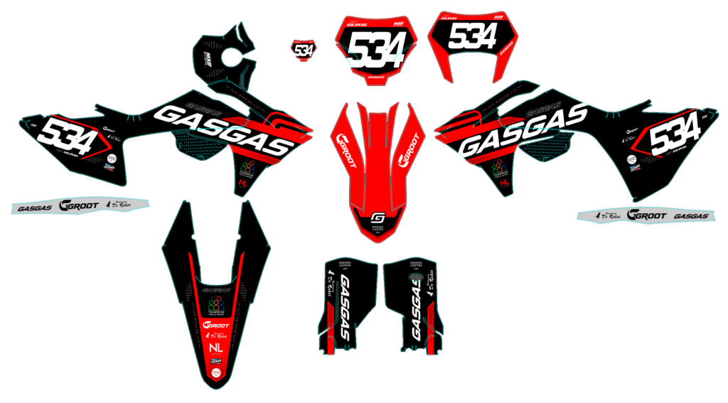 GasGas custom motocross graphics design gasgas25-16