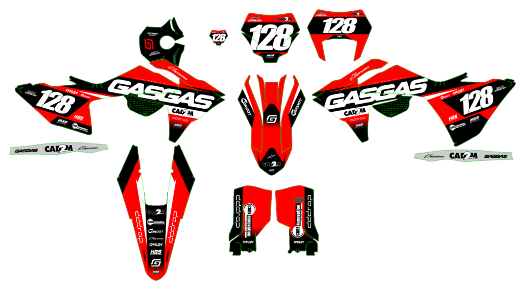 GasGas custom motocross graphics design gasgas25-17