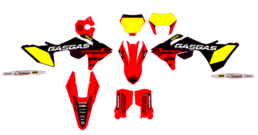 GasGas custom motocross graphics design gasgas25-19