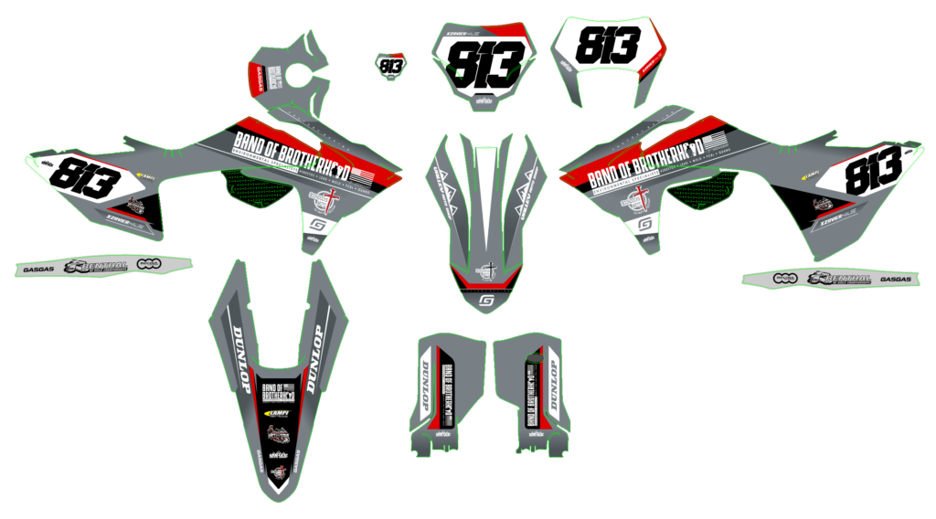 GasGas custom motocross graphics design gasgas25-20