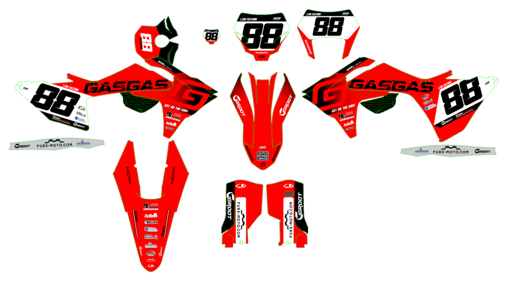 GasGas custom motocross graphics design gasgas25-21