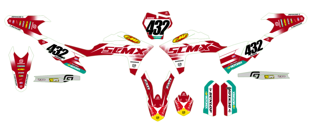 GasGas custom motocross graphics design gasgas25-22