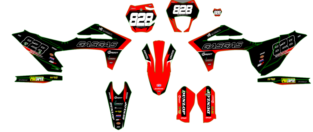GasGas custom motocross graphics design gasgas25-24