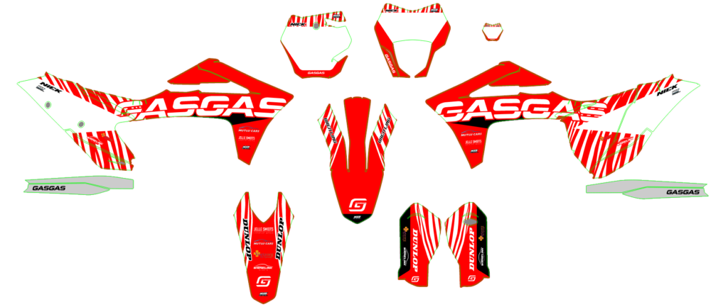 GasGas custom motocross graphics design gasgas25-25