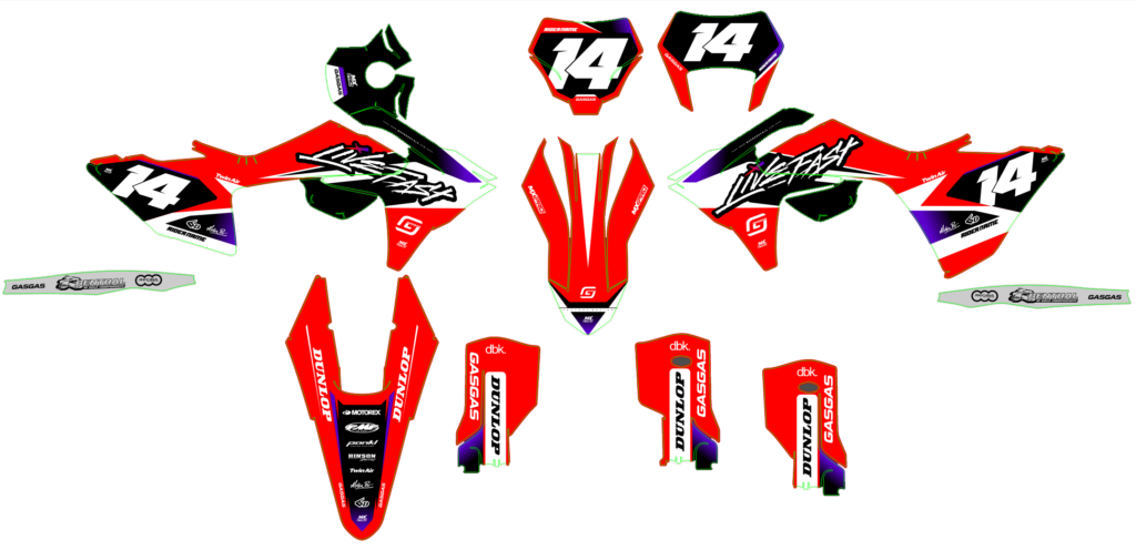 GasGas custom motocross graphics design gasgas25-26