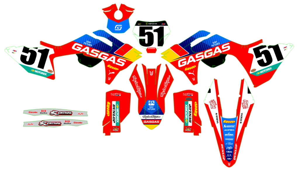 GasGas custom motocross graphics design gasgas25-28