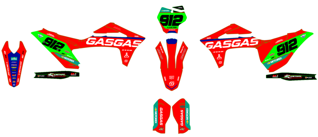 GasGas custom motocross graphics design gasgas25-3