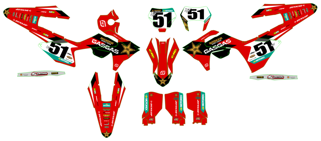 GasGas custom motocross graphics design gasgas25-30