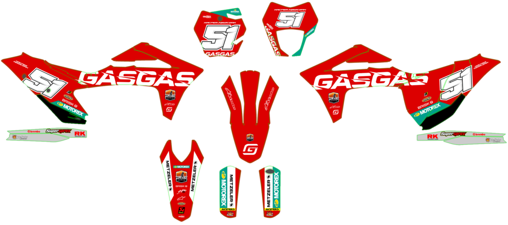 GasGas custom motocross graphics design gasgas25-32