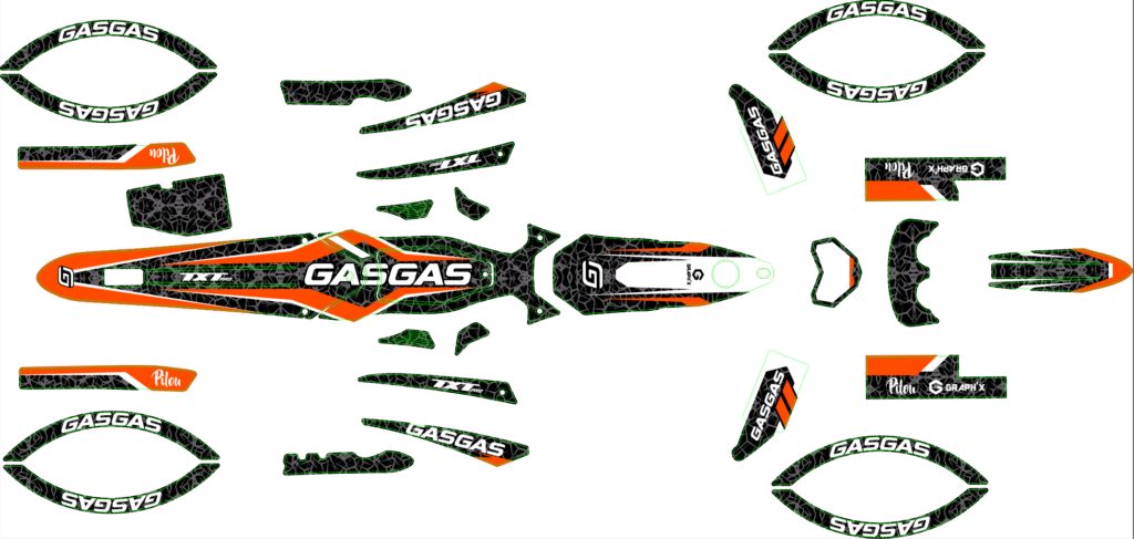 GasGas custom motocross graphics design gasgas25-4