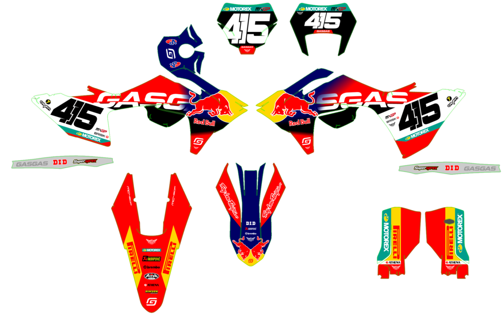 GasGas custom motocross graphics design gasgas25-7