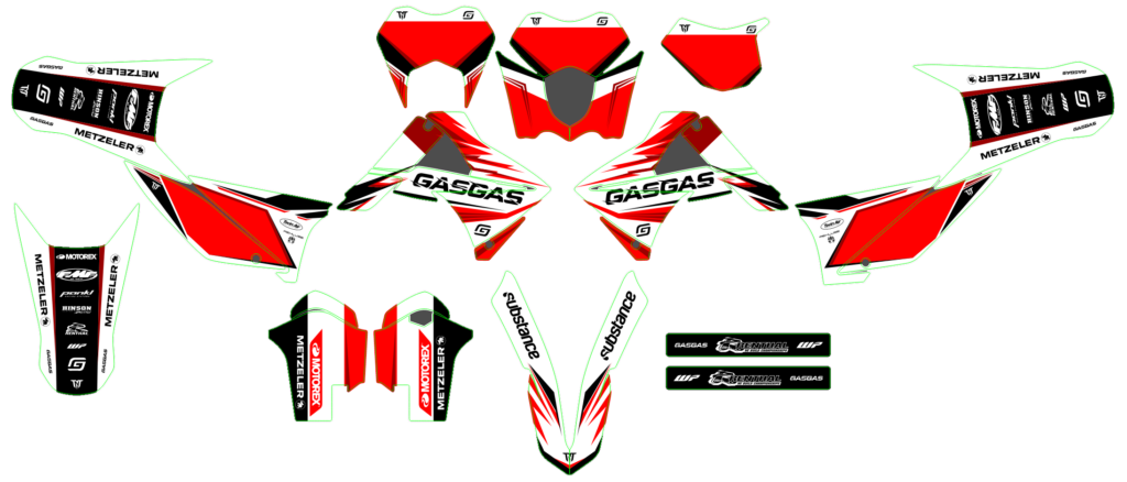 GasGas custom motocross graphics design gasgas25-8