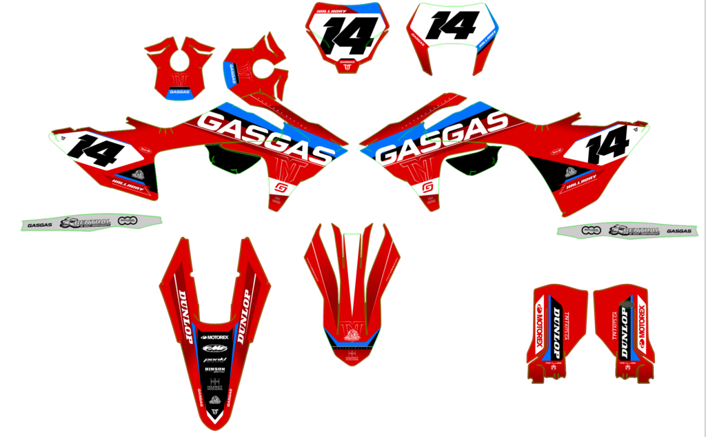 GasGas custom motocross graphics design gasgas25-9