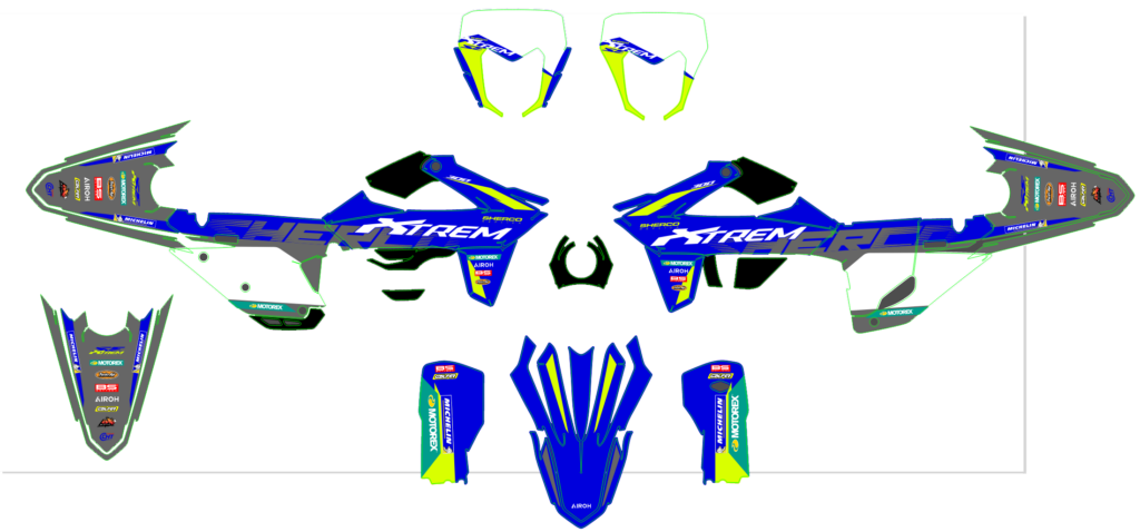 Sherco custom motocross graphics design sherco25-10