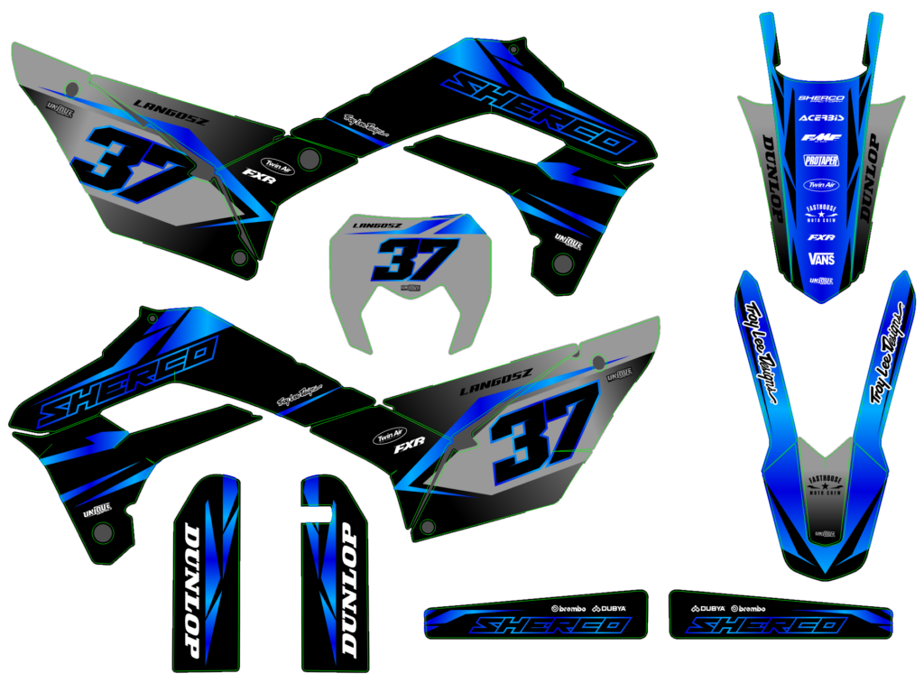 Sherco custom motocross graphics design sherco25-12