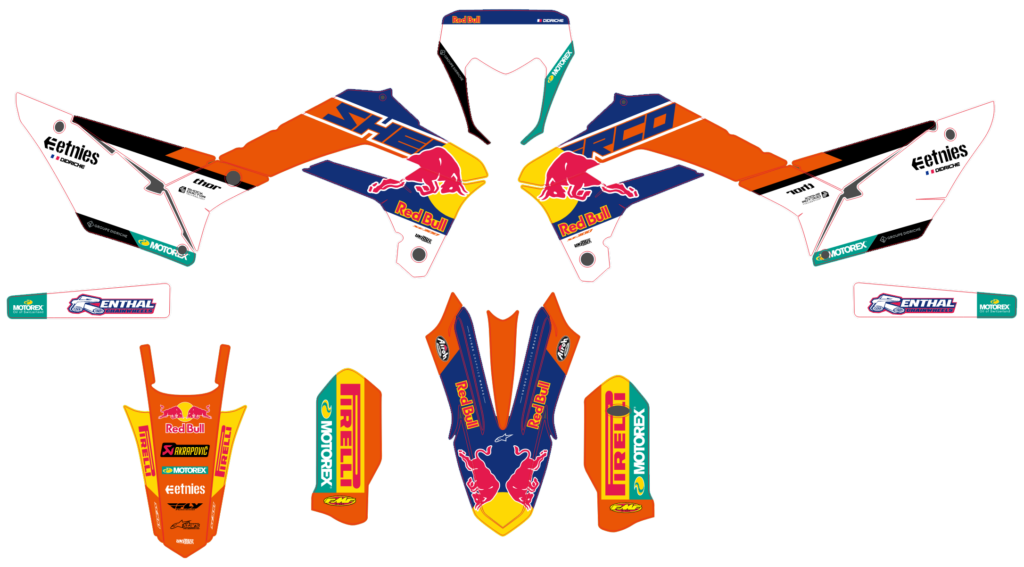 Sherco custom motocross graphics design sherco25-16