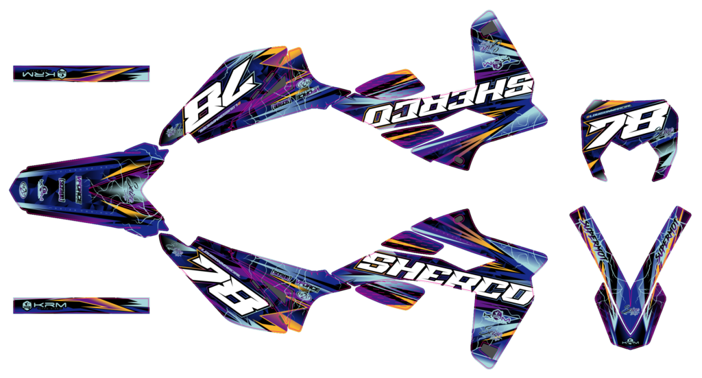 Sherco custom motocross graphics design sherco25-17