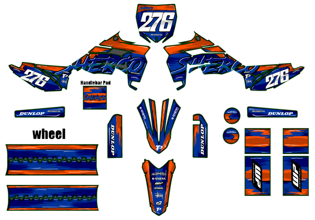 Sherco custom motocross graphics design sherco25-19
