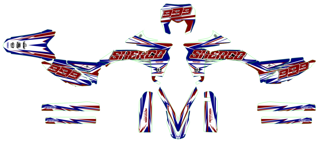 Sherco custom motocross graphics design sherco25-24