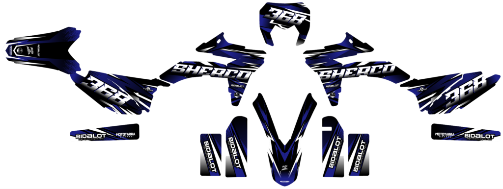 Sherco custom motocross graphics design sherco25-25